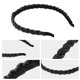 thumbnail image 4 of Unique Bargains 1 Pc Diadema de Cuentas para el Cabello para Mujeres Negro 0.43 Pulgadas de Ancho, 4 of 7