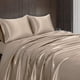 thumbnail image 4 of Juego De Sábanas Satin Luxury Silky 4 Piezas Tamaño Queen Size Color Topo, 4 of 8