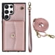 thumbnail image 1 of Crossbody PU Leather Phone Case For Samsung Galaxy S23 S22 Plus Note 20 Ultra Wallet Card Slots Magnetic Lanyard Cover, 1 of 3