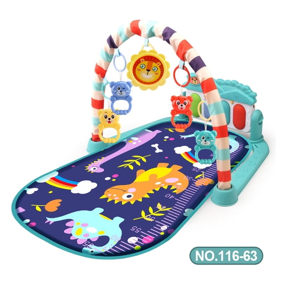 Juego De Bebe Gimnasio Musical Piano Y Sonajero Alfombra Para Bebe