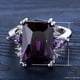 thumbnail image 5 of 12ct Elegant Amethyst Wedding Ring with Zircon Decor - Perfect for Wedding Parties and Fashion Accessories for Women, 5 of 5