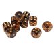 thumbnail image 3 of Dados De Juego De 6 Lados Dados De 16 Mm Para Juegos De Mesa Y Ense?anza De Matemáticas Negro + Dorado, 3 of 5