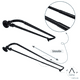 thumbnail image 4 of Set Doble De Barras Para Cortina Extensible 120 a 210 Cm Curvo De Metal Diámetro 16/19 Mm Color Negro, 4 of 8