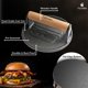 thumbnail image 5 of Prensa para Hamburguesas Tulvera de Hierro Fundido Pre-sazonado de 15.5 cm, 5 of 7