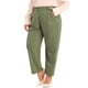 thumbnail image 4 of Agnes Orinda Pantalones Casuales de Negocios Rectos de Talla Grande para Mujer con Bolsillo 2X Verde Militar de Escuela, Universidad, Trabajo, Oficina de Talle Alto, 4 of 6