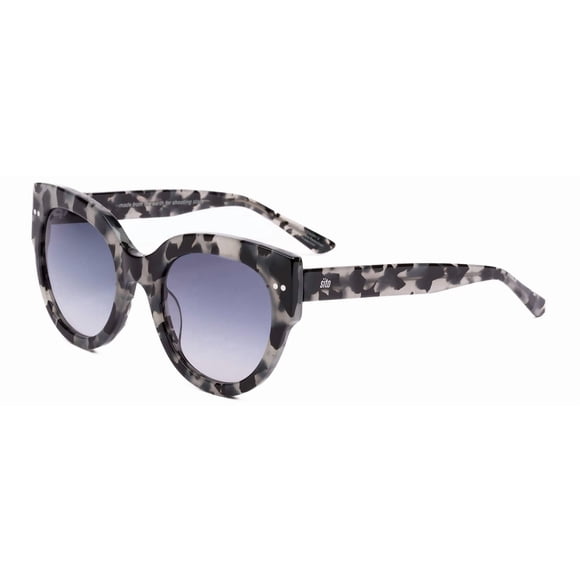 Gafas De Sol Redondas Para Mujer Good Life Negro Carey gradiente Gris Azul Diseñador Retro Festival Concierto Uv 100