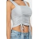 thumbnail image 4 of Crop Top con Escote Cuadrado, Fruncido en la Parte Delantera Ajustable y Cordón, 4 of 5