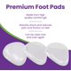 thumbnail image 3 of 2 pares de cojines de gel para bola de pie Mars Wellness, 3 of 6
