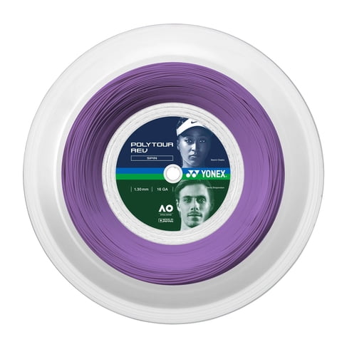 Cuerda De Tenis Yonex Poly Tour Rev 16L/1.30Mm Purpura 200 M