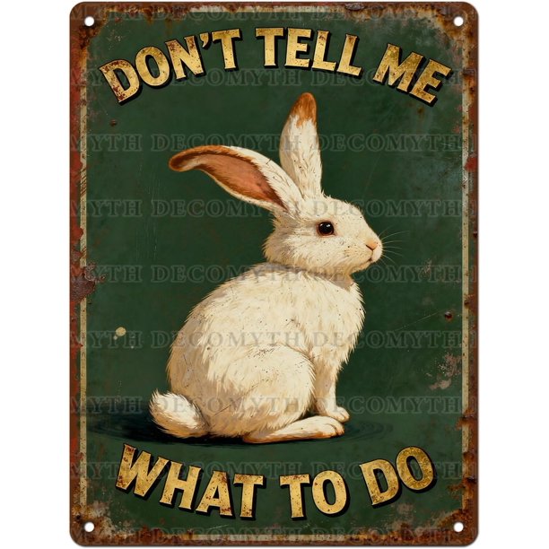Letrero estaño metal conejo Pascua vintage conejo flor huevo primavera arte pared hogar granja cocina dormitorio 20x30cm