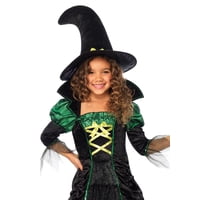 Disfraz Leg Avenue Para Niñas, Libro De Cuentos Con Forma De Bruja, Talla M, Negro Y Verde
