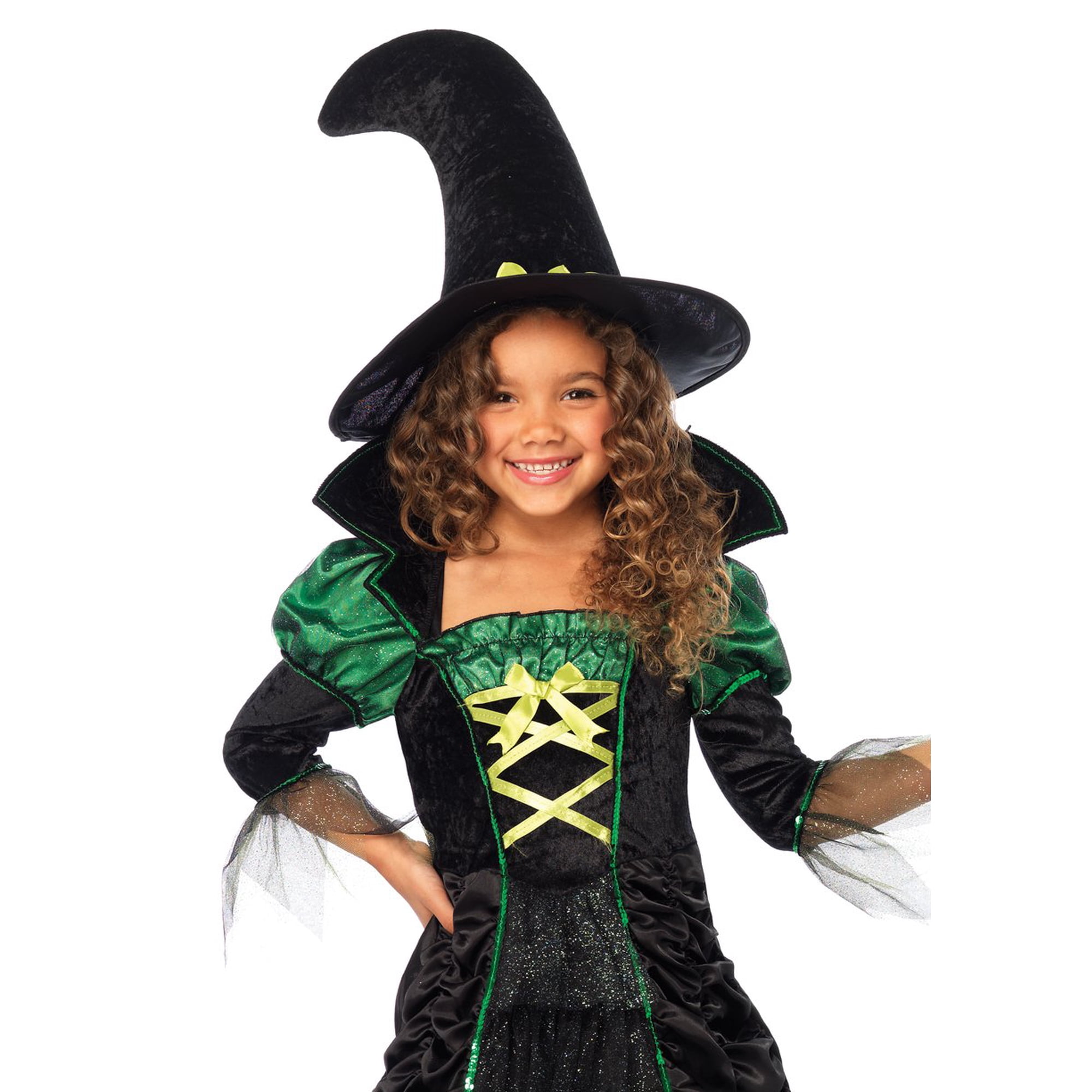 Disfraz Leg Avenue Para Niñas, Libro De Cuentos Con Forma De Bruja, Talla M, Negro Y Verde