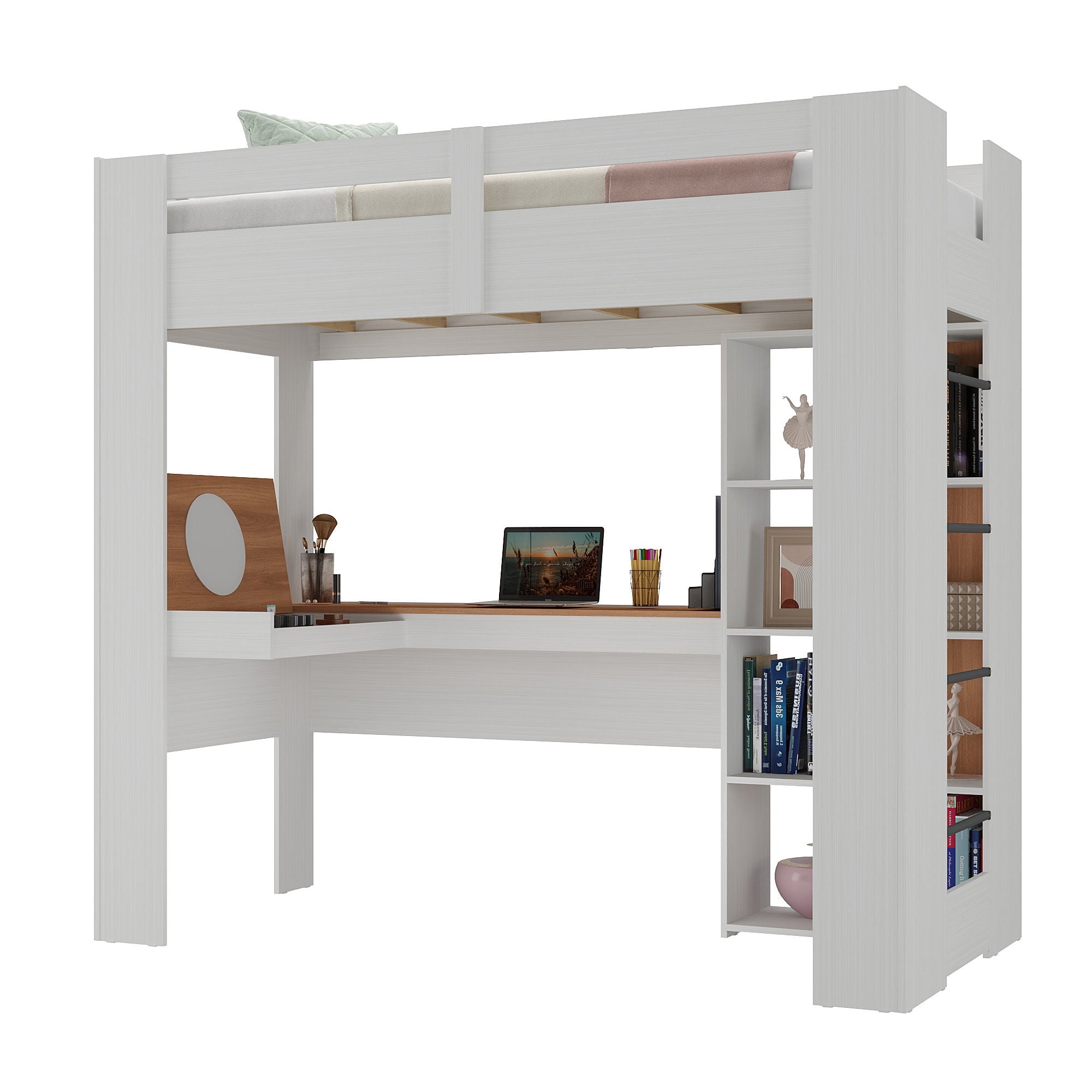 Di Poretti Design - Cama 1 Plaza Con Escritorio