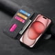 thumbnail image 4 of Funda Billetera Magnética para iPhone 15 Soporte Tarjetas Desmontable Negro, 4 of 6