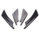 thumbnail image 2 of 4 piezas del coche universal parachoques delantero spoiler labio aletas divisor negro, 2 of 3