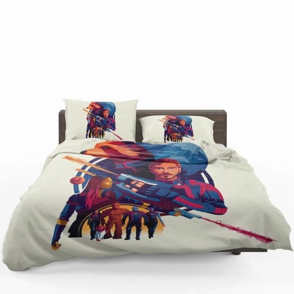 Guardians of the Galaxy Celestial Showdown Quilt Duvet Cover Set Home Textiles3-Piece Bedding Set