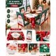 thumbnail image 5 of Set de Comedor de 7 Piezas Mantel y Fundas Navideñas para Sillas, 5 of 6