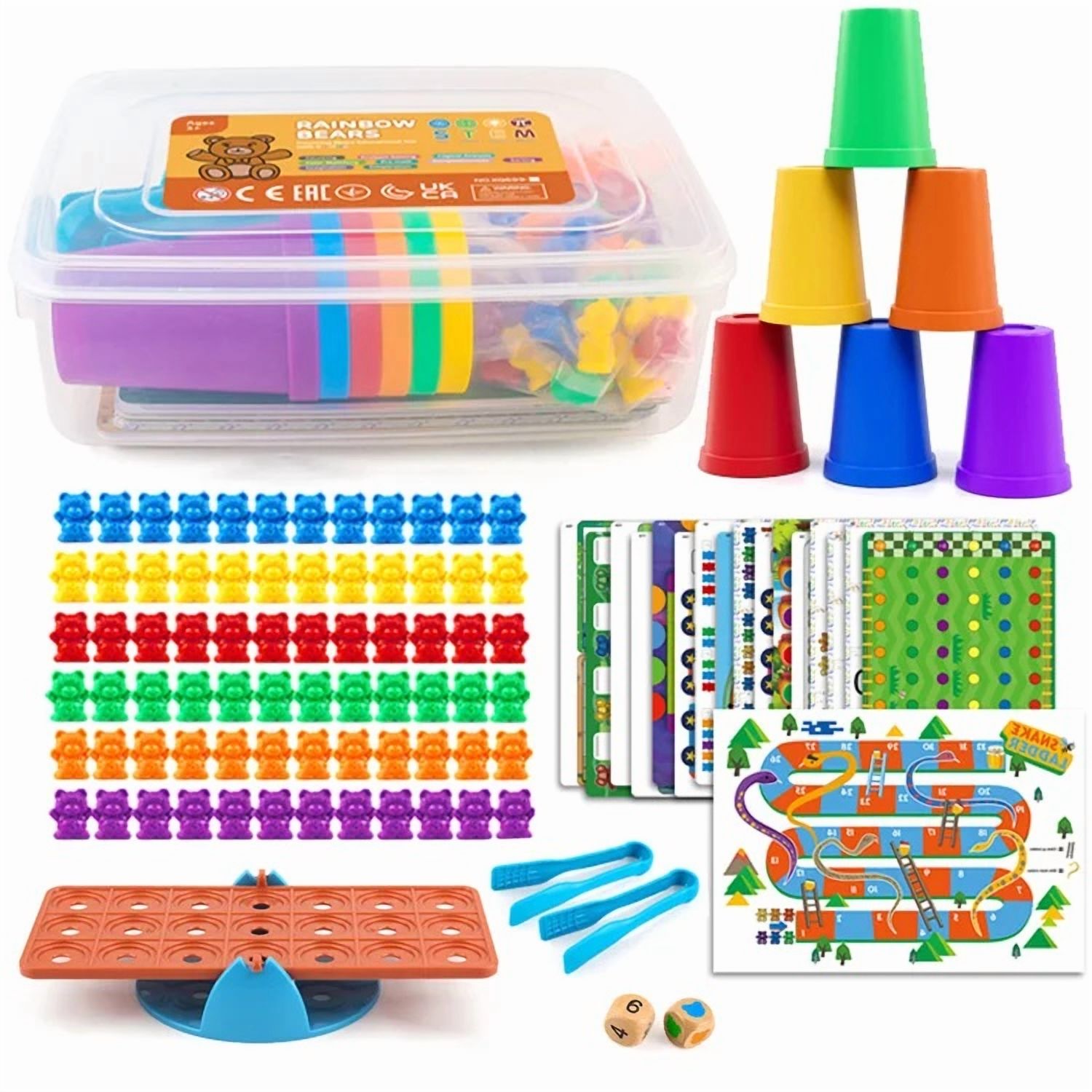 Genérico - Juego Didactico Chutes And Ladders Osos Cognicion