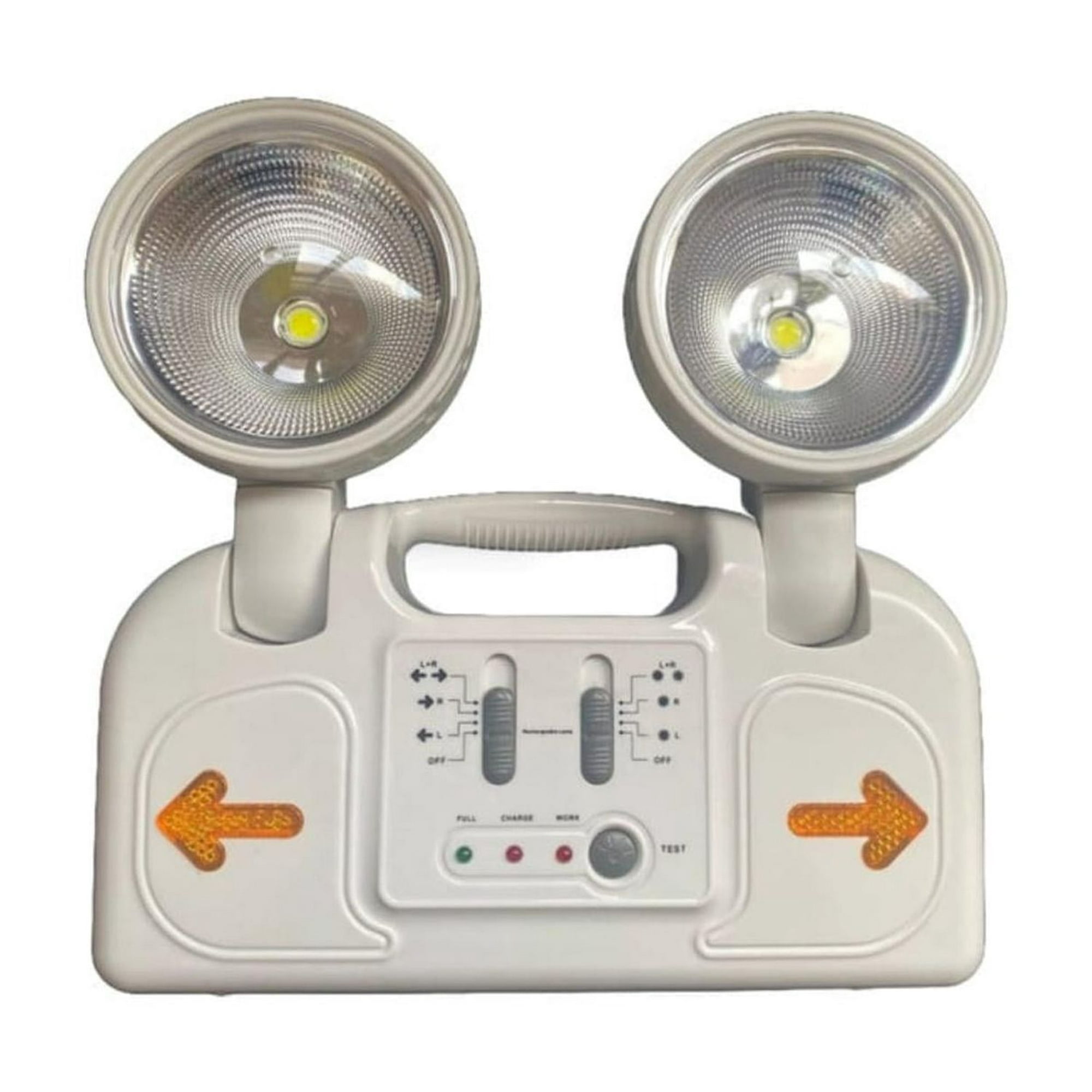 Genérico - Lampara De Emergencia Recargable Con 2 Focos Blanco