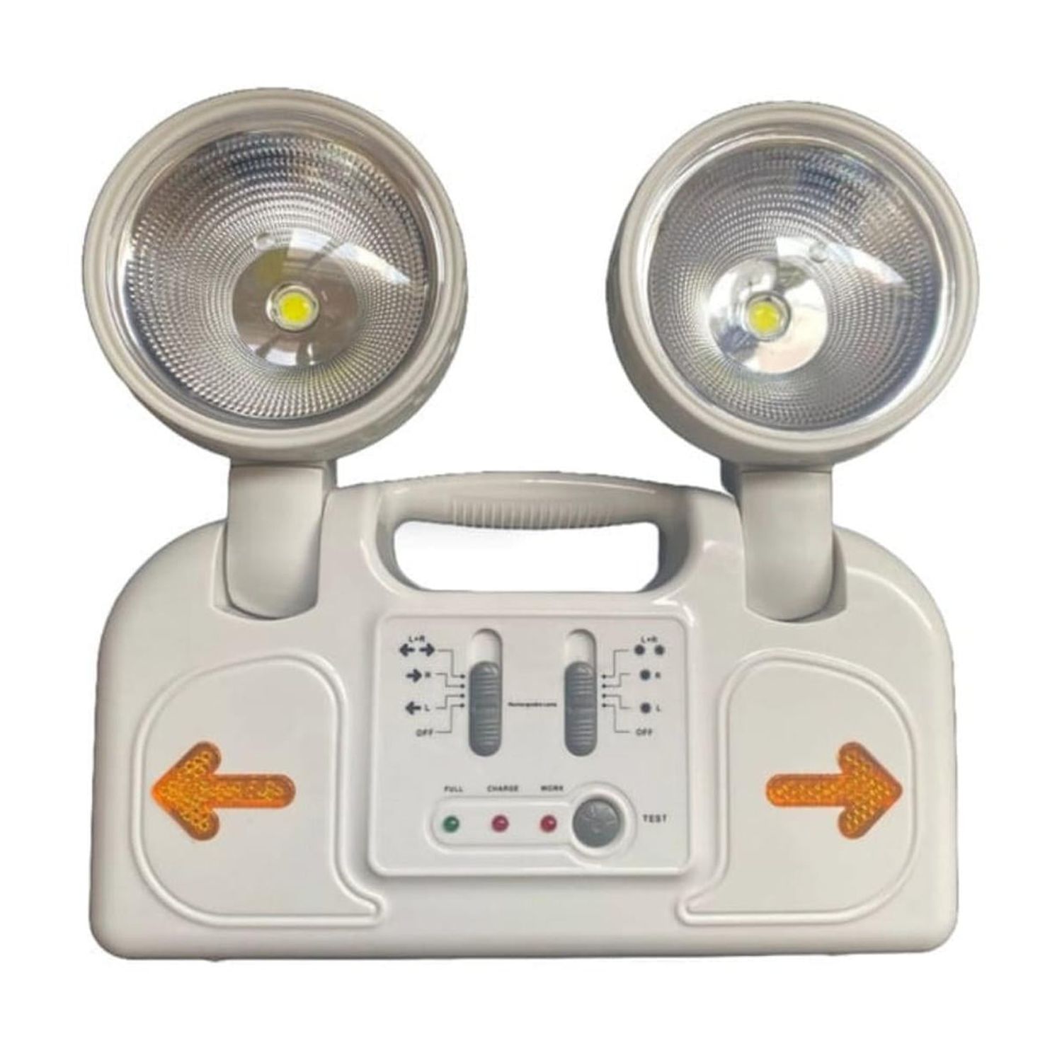 Genérico - Lampara De Emergencia Recargable Con 2 Focos Blanco