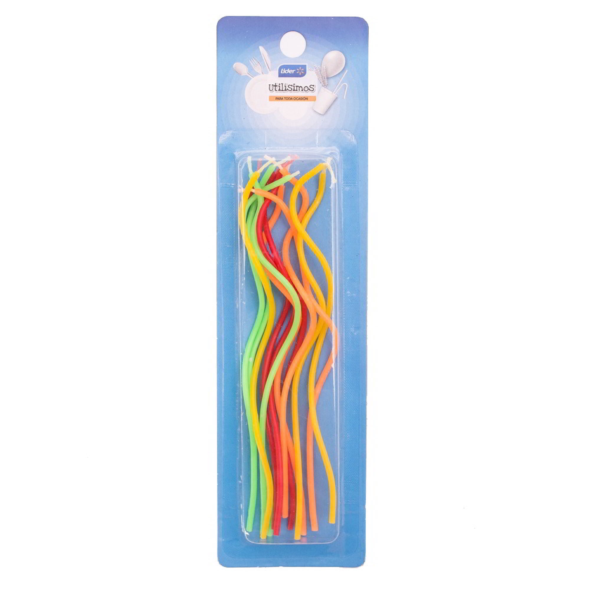 Velas Espiral Multicolor 12 Un Lider