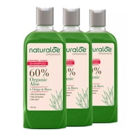 Pack 3 Shampoo Control Caida Graso 350 Ml Naturaloe