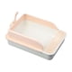 thumbnail image 2 of Bandeja Higiénica Para Gatos Robusta Con Lateral Alto Para Animales Pequeños Orinal Inodoro Para Gatitos Blanco Y Rosa XL, 2 of 6