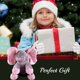 thumbnail image 2 of Elefante de peluche con hoyuelos y orejas en movimiento, 2 of 9