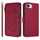 thumbnail image 2 of Funda Cartera Mariposa para [iPhone 17e/iPhone 16e] con Soporte y Cremallera Rojo, 2 of 6