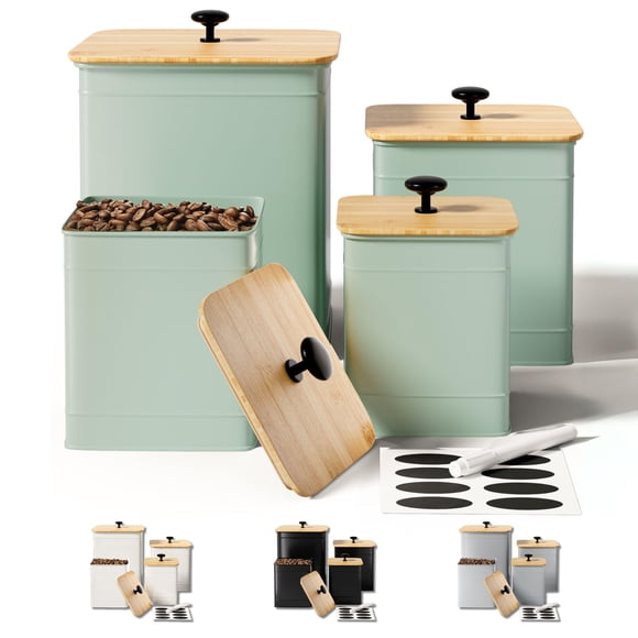 Juego De Recipientes De Cocina Tapas Herméticas Big Iron