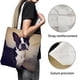 thumbnail image 3 of Boston Terrier Bolso de tela con estampado de lienzo para mujer, bolsa de compras reutilizable y estética, con cremallera interior, regalo para mujer,40*40cm., 3 of 6