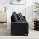 thumbnail image 3 of 83.86"Corduroy Fabric sofa,Modern Compressed Couch,3-Seater Sofa, Furniture for Living Room,Bedroom,office ,Black, 3 of 3
