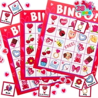 Set De Bingo Joyin Para El Día De San Valentín Para 28 Jugadores Con Tarjetas