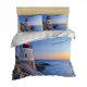 thumbnail image 1 of Sea Sand Beach Blue Sky Quilt Duvet Cover Set Kids Doona Cover Soft3-Piece Bedding Set, 1 of 5