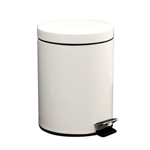 Crusec - Papelera 8 Litros Elegante Con Pedal Basurero Oficina Baño