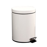 Crusec - Papelera 8 Litros Elegante Con Pedal Basurero Oficina Baño