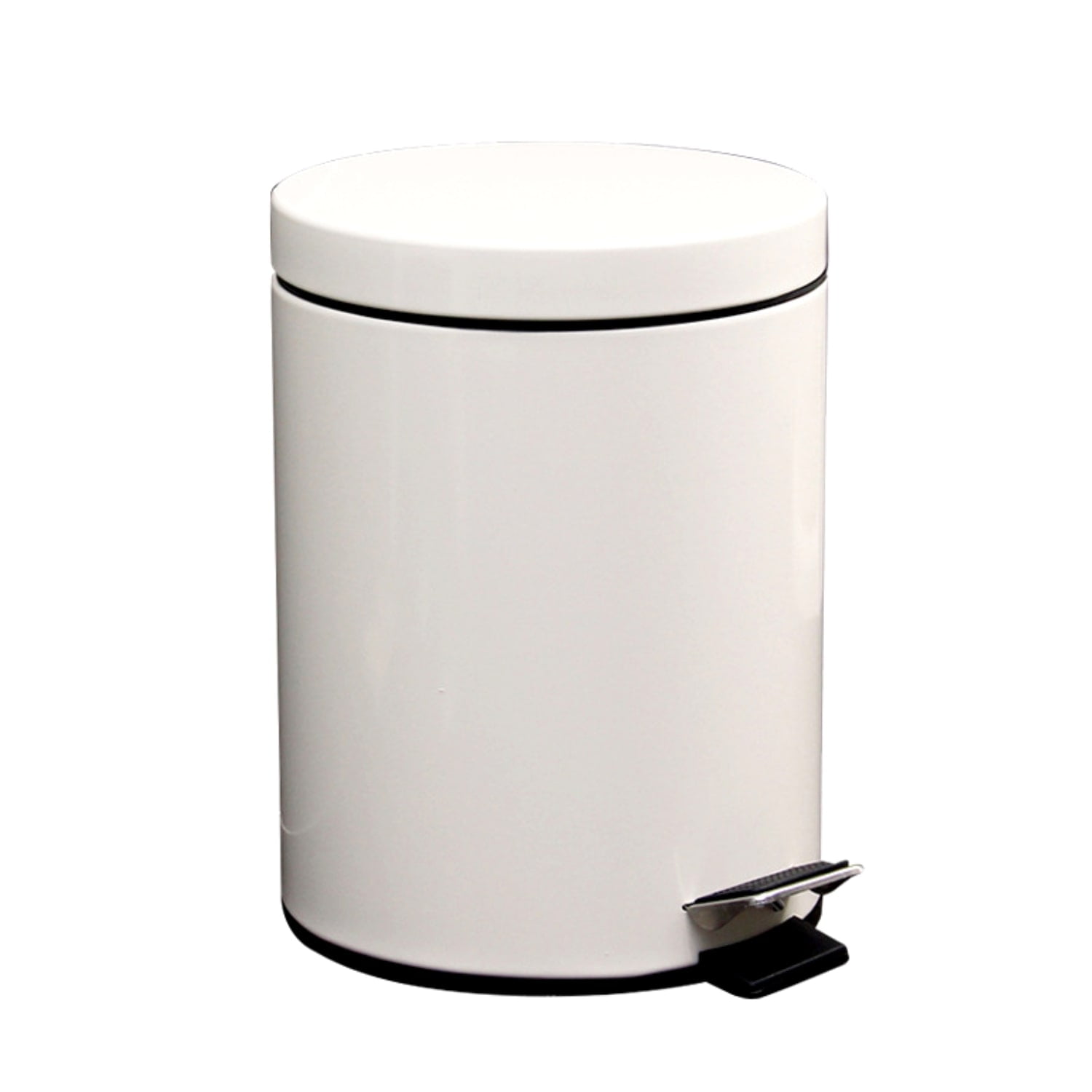 Crusec - Papelera 8 Litros Elegante Con Pedal Basurero Oficina Baño