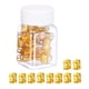 thumbnail image 3 of 100x Dreadlocks Beads, Metal Hair Braiding Beads, Puños Anillos de joyería cabello, Decoraciones, Colgantes para accesorios cabello , Oro 100 piezas de oro con botella, 3 of 5