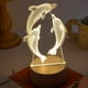 thumbnail image 1 of 1pc 3D Dolphin Fish Night Light, USB LED Illusion Lamp For Room Home Decor, LED Table Lamp Xmas Home Love Birthday Children Kids Decor Toy Gift, 1 of 4
