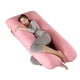 thumbnail image 1 of Almohada para embarazadas, almohada en forma de U desmontable y lavable, cojín grande, almohada de cintura, 1 of 5