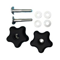 Magideal - Kit De 2 Piezas De Perilla De Manija Y Arandela De Tornillo, Repuesto, 107-3844, Piezas De Cortadora De Césped, Accesorio Portátil, Resistente Y Fácil