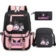 thumbnail image 1 of 3pcs Kuromi Backpacks Patchwork Capacity Women Men Travel Mochilas With Shoulder Bags Ins Laptop Teens School Bags, 1 of 3
