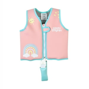 Chaleco Flotador Infantil Palorosa Grande 19 A 30 Kg Green Dolphin