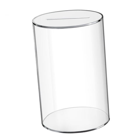 Bothyi - Tarro De Alcancía De Acrílico Transparente, Exquisita Rotura Para Abrir, Alcancía, Regalo De Cumpleaños, 12Cm X 20Cm