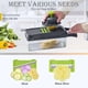 thumbnail image 4 of Picadora de verduras Dewpeton, cortadora de mandolina, 16 en 1, con recipiente, 4 of 5