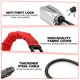 thumbnail image 3 of Candado Antirrobo para Volante de Auto KAYCENTOP 43 cm, 3 of 9