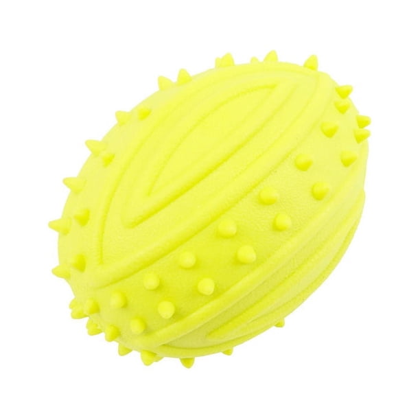 1pc Pet Sounding Toy For Dogs & Cats, Rubber Rugby Dog Bite Resistant Toys, Dog Interactive Toys