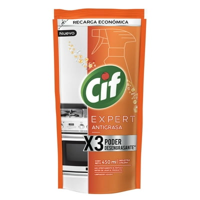 Limpiador Antigrasa Líquido Poder Desengrasante Doypack 450 Ml Cif