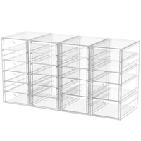 Organizadores De Escritorio Caktraie Con 22 Cajones, Paquete De 4 Unidades De Plástico