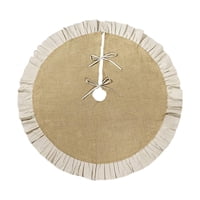 Bothyi - Falda Para Árbol De Navidad Redonda De 90 Cm, Ideal Para Decoración Navideña De Otoño E Invierno.